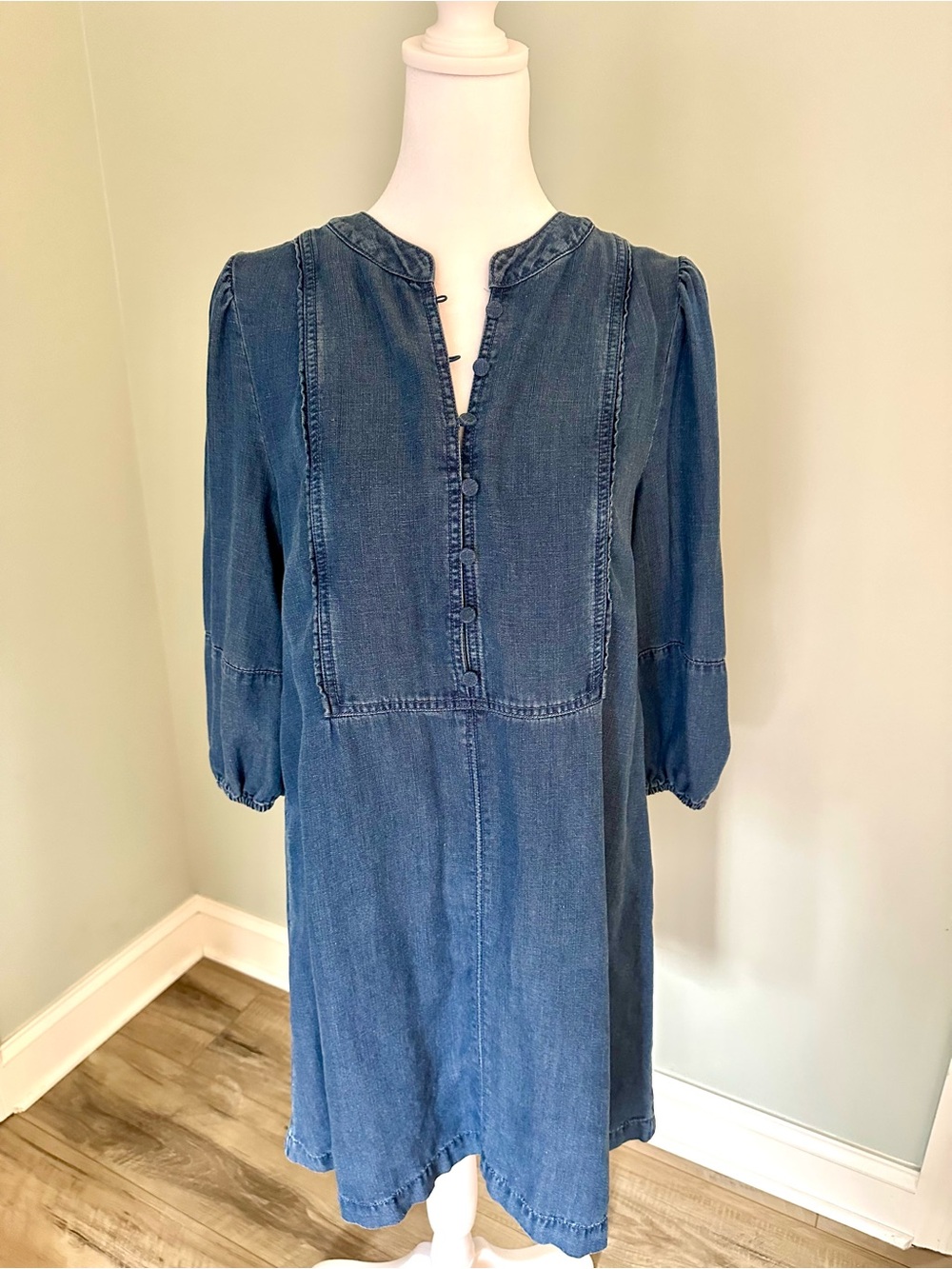 Loft chambray fall dress - small